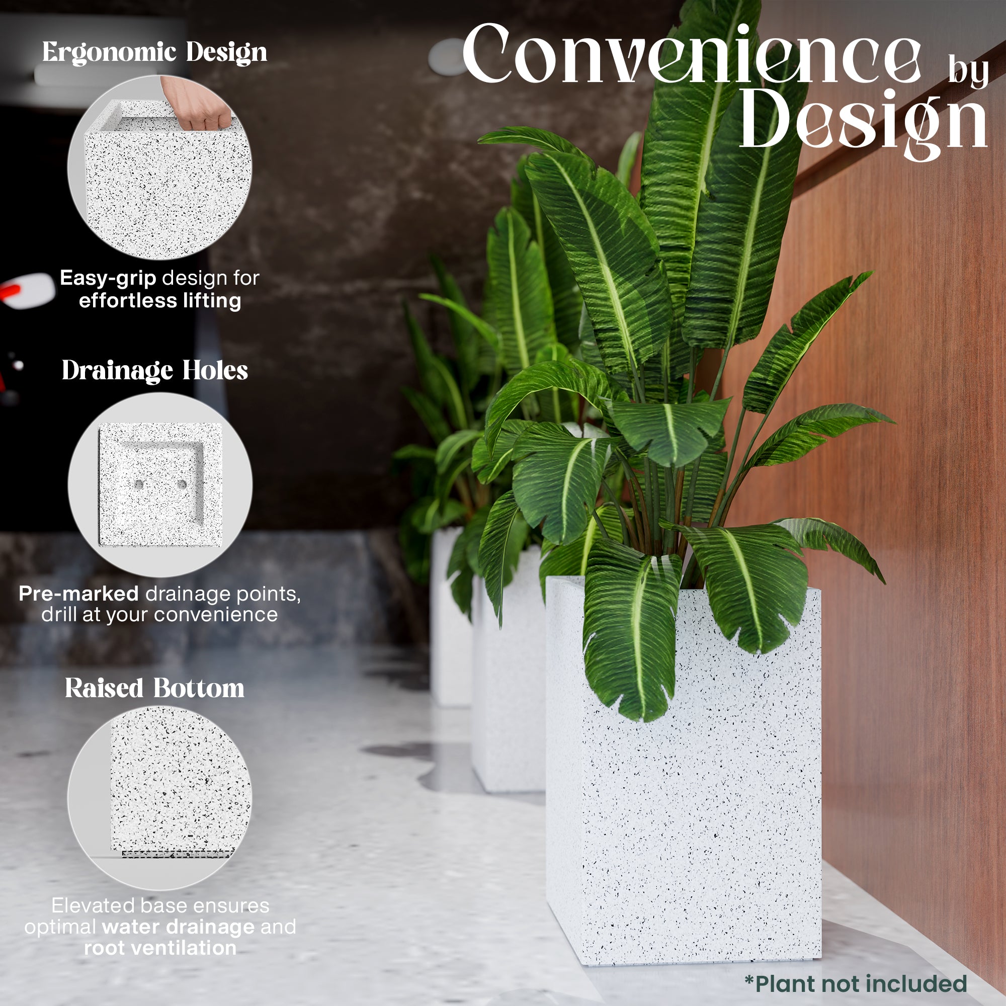 FOX B | CUBO TALL PLANTER