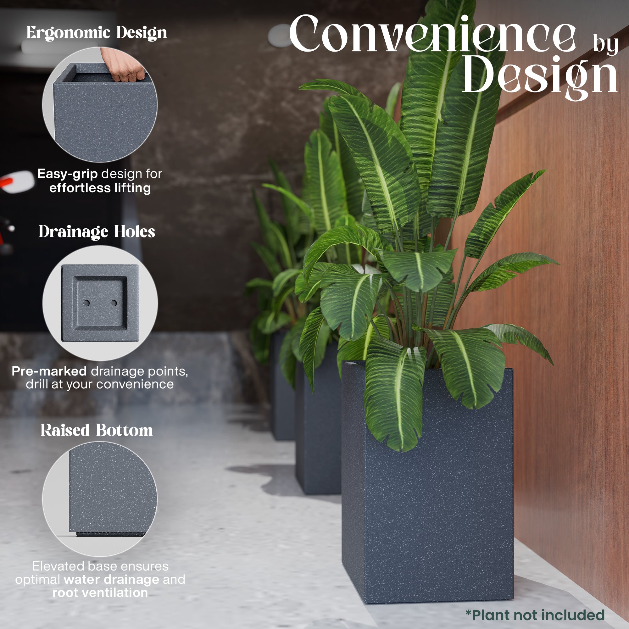 FOX B | CUBO TALL PLANTER
