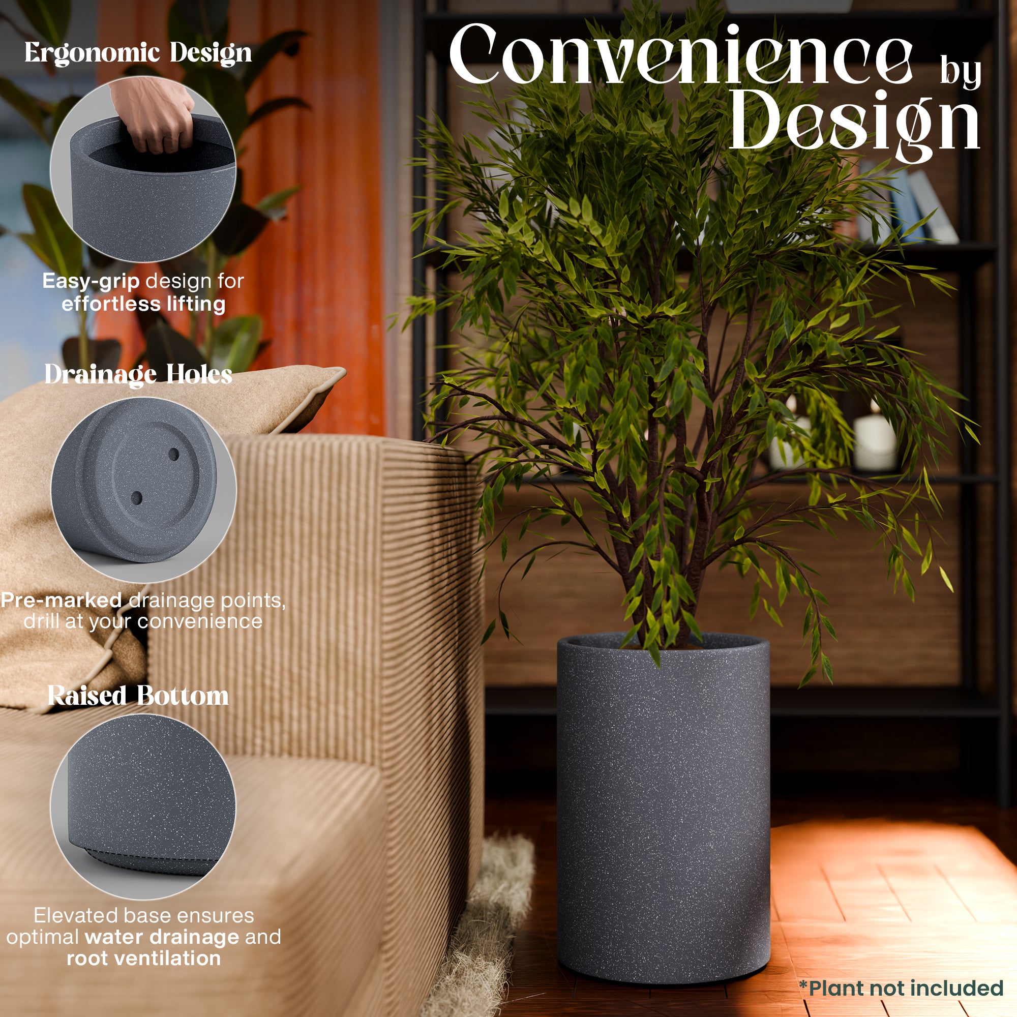 FOX B | CILIN TALL PLANTER