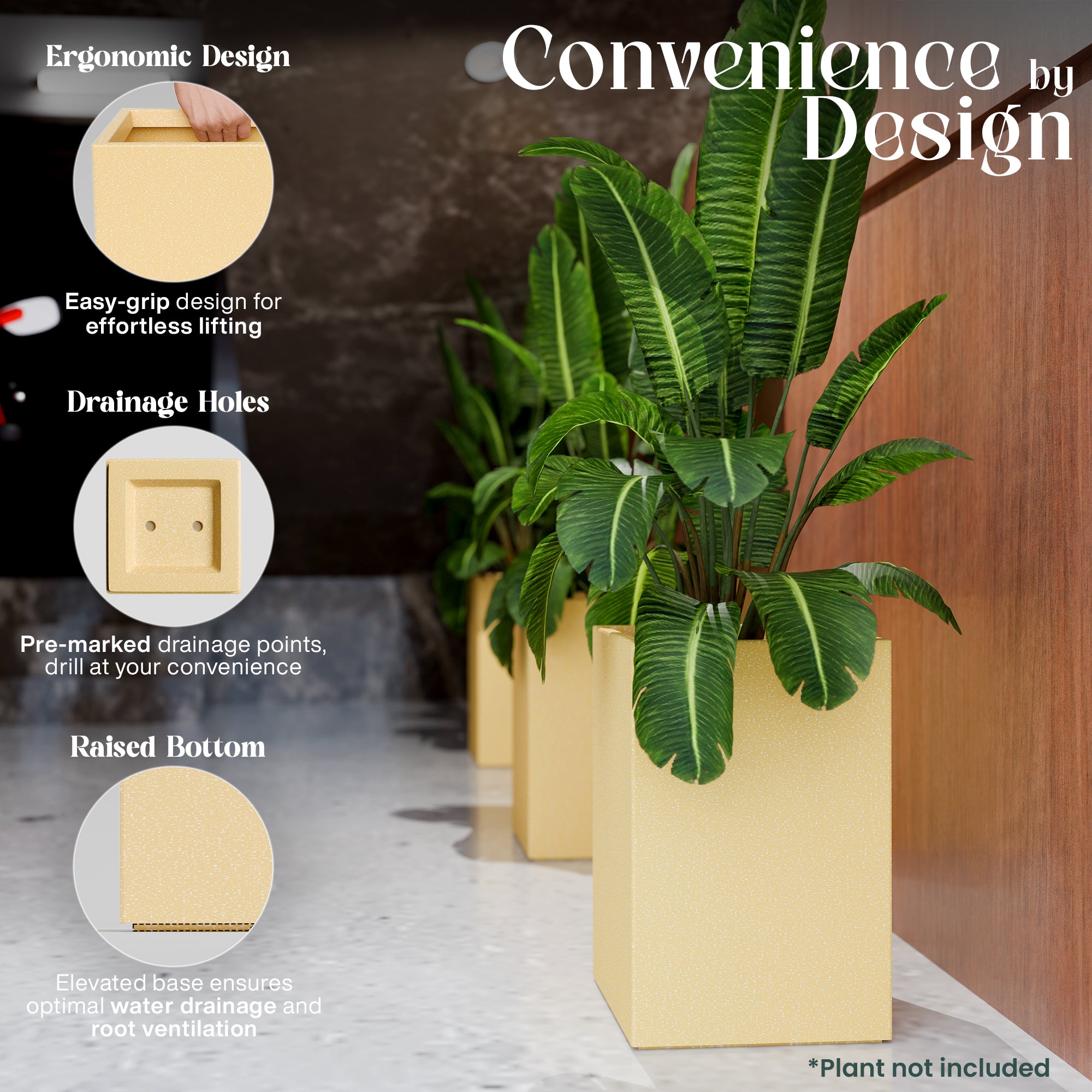 FOX B | CUBO TALL PLANTER