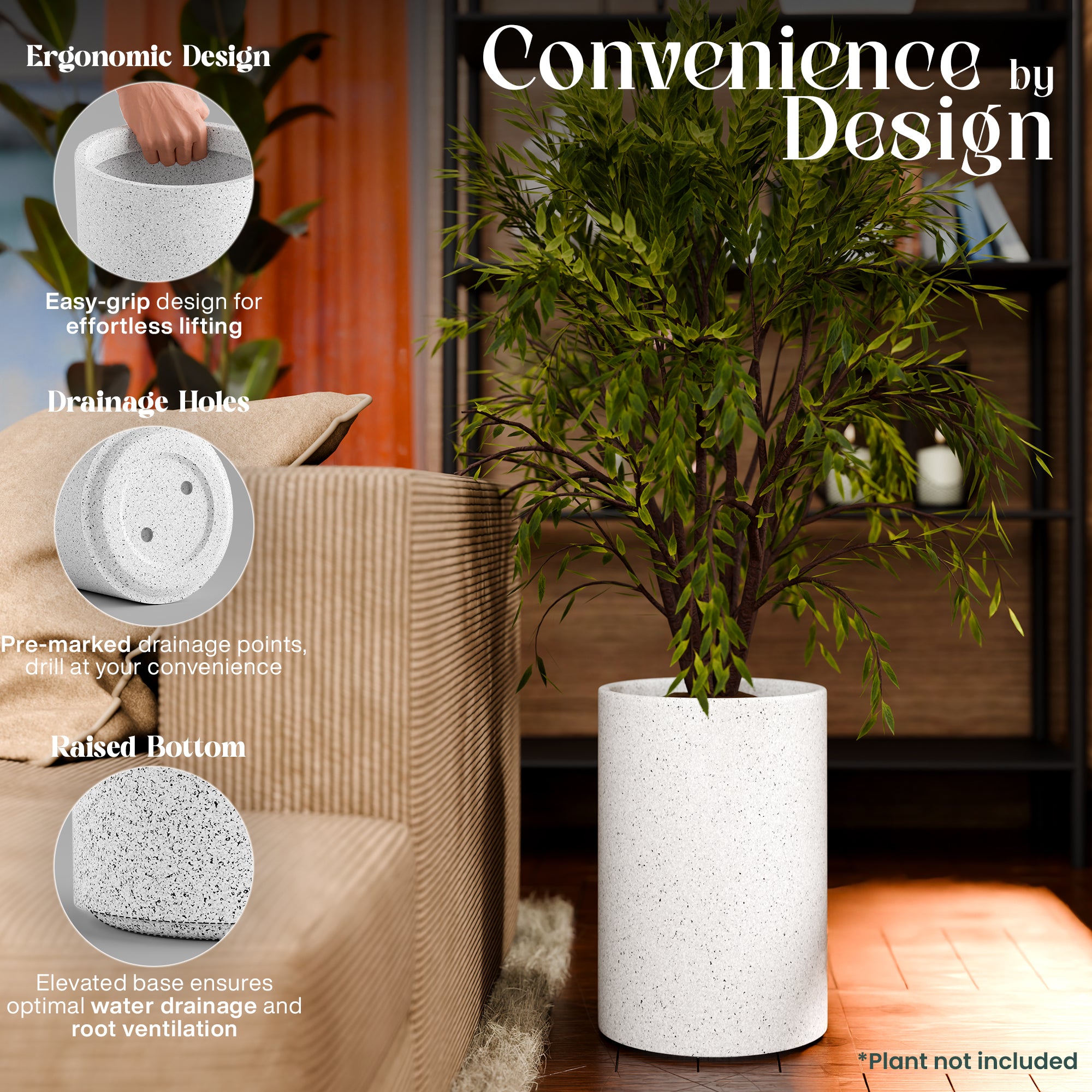 FOX B | CILIN TALL PLANTER