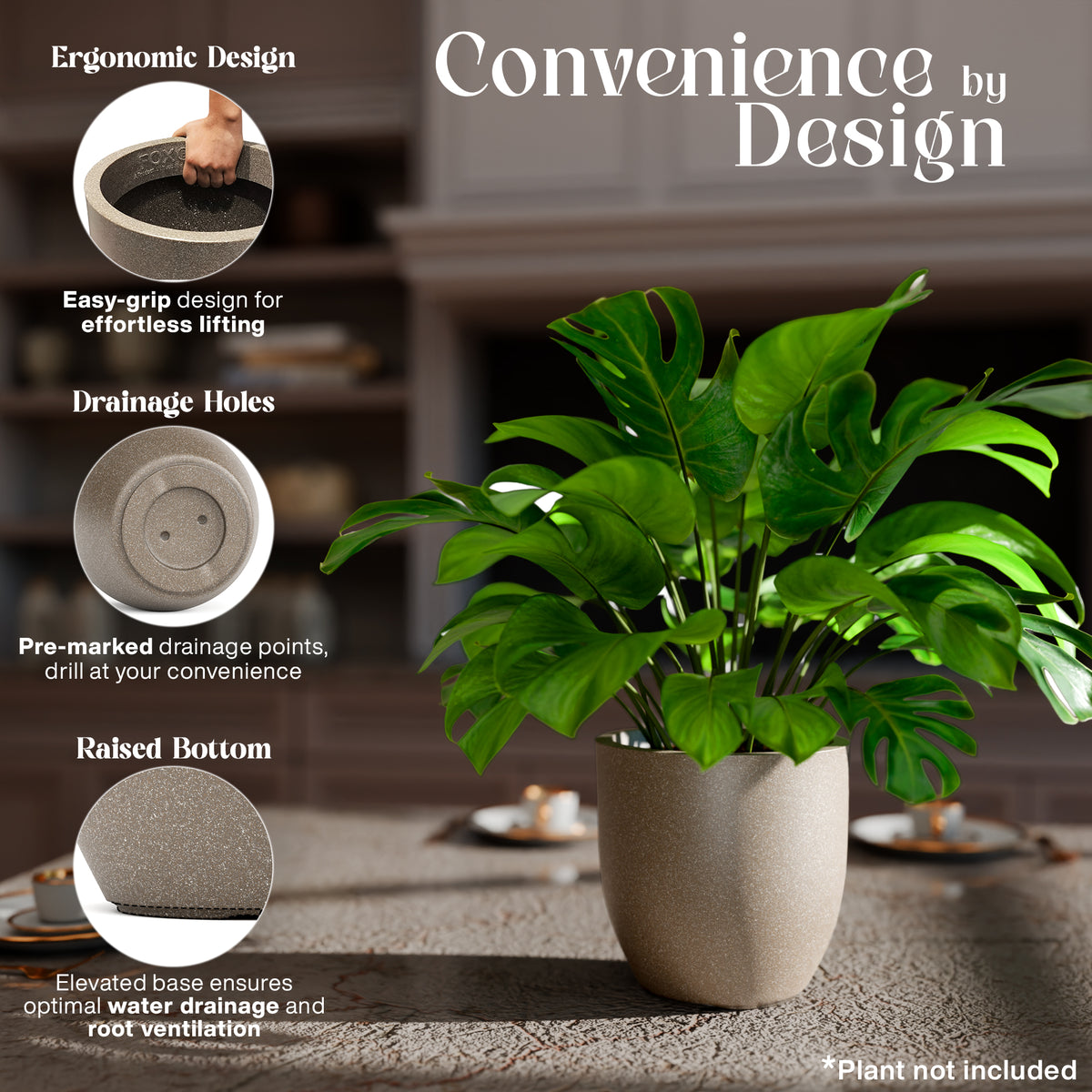 FOX B | P CUP PLANTER 6 INCH TO 15 INCH